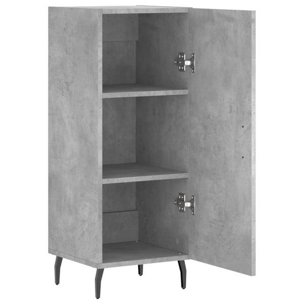 Betongraues Sideboard Zmioara 34,5x34x90cm (Holz)