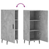Betongraues Sideboard Zmioara 34,5x34x90cm (Holz)