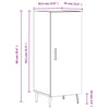 Graues Sideboard Zmioara 34,5x34x90cm (Holz)