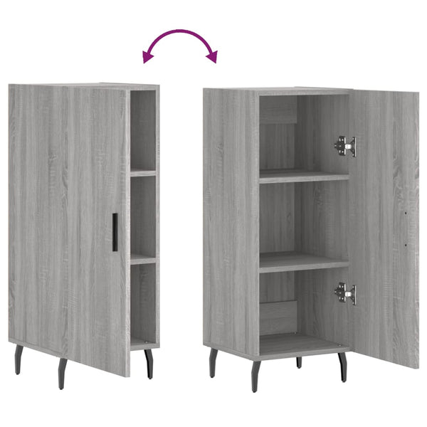 Graues Sideboard Zmioara 34,5x34x90cm (Holz)