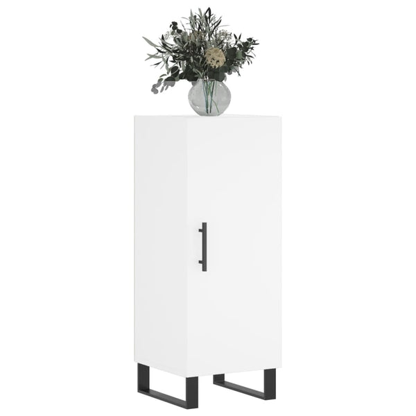 Weißes Sideboard Romello 34,5x34x90cm (Holz)