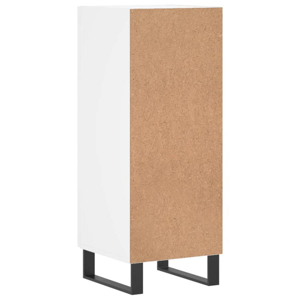 Weißes Sideboard Romello 34,5x34x90cm (Holz)
