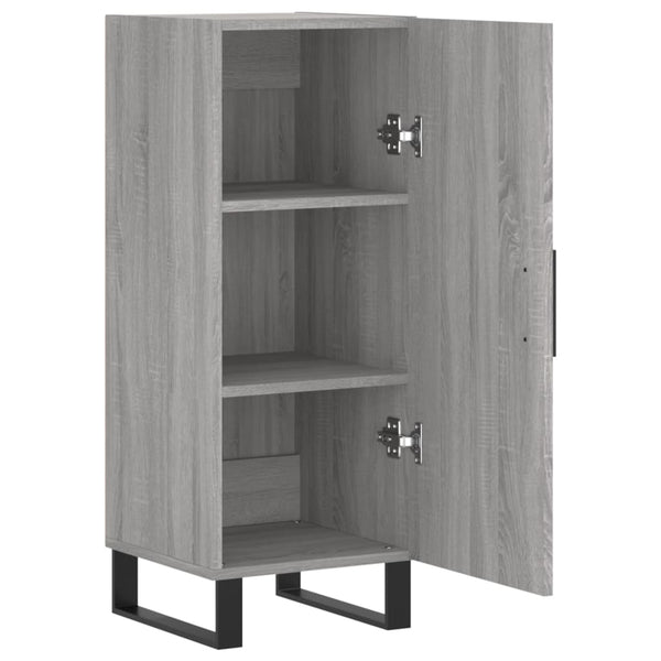 Graues Sideboard Romello 34,5x34x90cm (Holz)