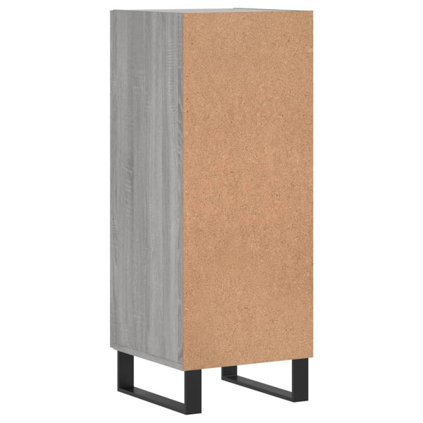 Graues Sideboard Romello 34,5x34x90cm (Holz)