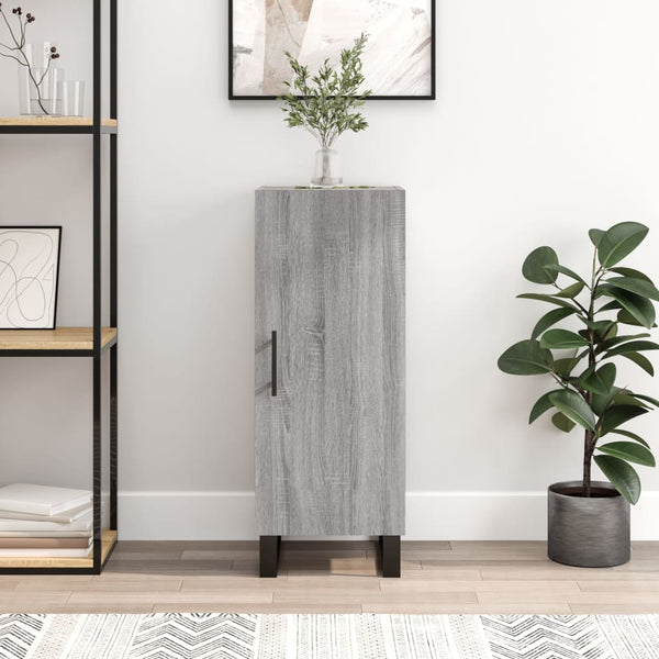 Graues Sideboard Romello 34,5x34x90cm (Holz)