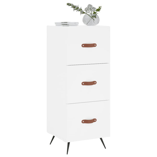Weiße Kommode Bahtiar 34,5x34x90cm (Holz)