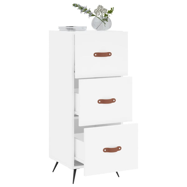 Weiße Kommode Bahtiar 34,5x34x90cm (Holz)