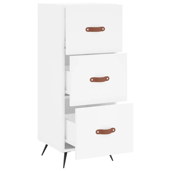 Weiße Kommode Bahtiar 34,5x34x90cm (Holz)