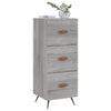 Graues Sideboard Bahtiar 34,5x34x90cm (Holz)