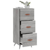 Graues Sideboard Bahtiar 34,5x34x90cm (Holz)