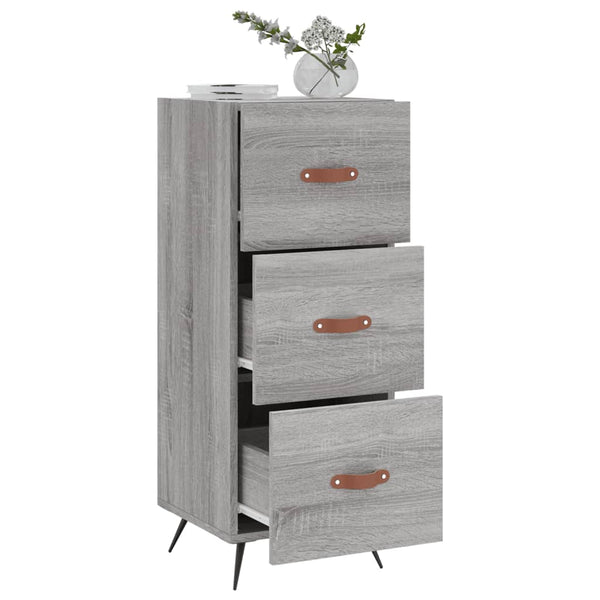 Graues Sideboard Bahtiar 34,5x34x90cm (Holz)