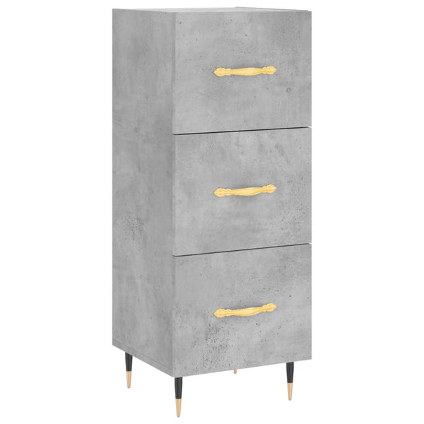 Betongraues Sideboard Machedon 34,5x34x90cm (Holz)