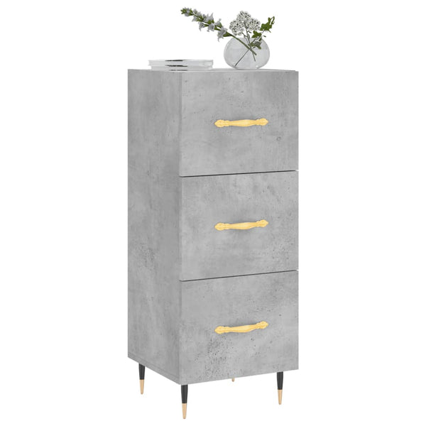 Betongraues Sideboard Machedon 34,5x34x90cm (Holz)