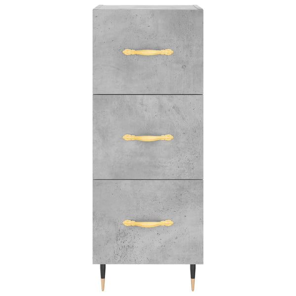 Betongraues Sideboard Machedon 34,5x34x90cm (Holz)