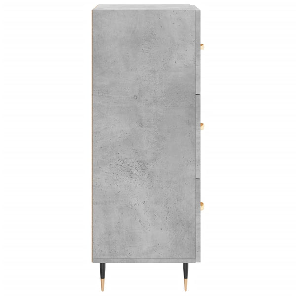 Betongraues Sideboard Machedon 34,5x34x90cm (Holz)