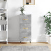 Betongraues Sideboard Machedon 34,5x34x90cm (Holz)
