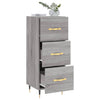 Graues Sideboard Machedon 34,5x34x90cm (Holz)