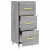Graues Sideboard Machedon 34,5x34x90cm (Holz)