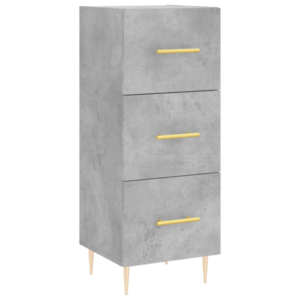 Betongraues Sideboard Nadyde 34,5x34x90cm (Holz)