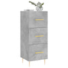 Betongraues Sideboard Nadyde 34,5x34x90cm (Holz)