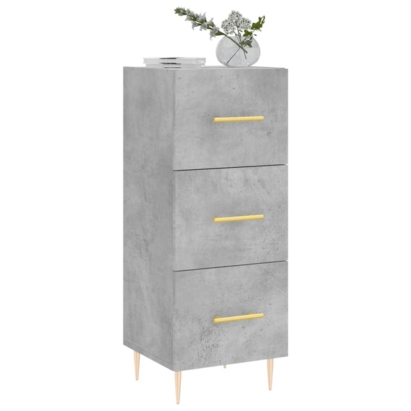 Betongraues Sideboard Nadyde 34,5x34x90cm (Holz)