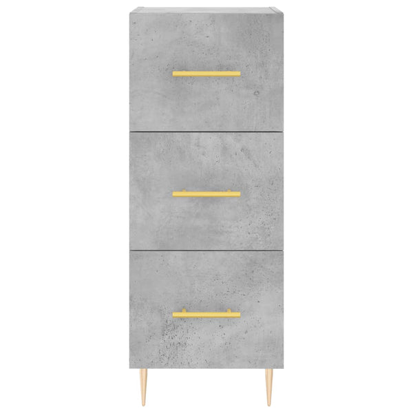 Betongraues Sideboard Nadyde 34,5x34x90cm (Holz)