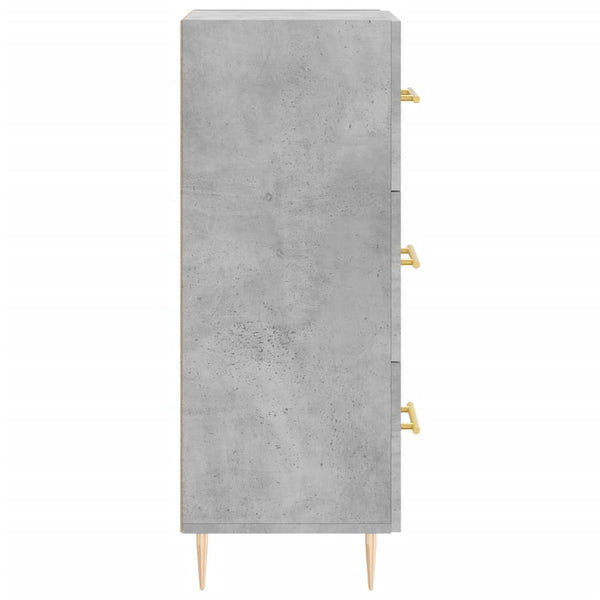 Betongraues Sideboard Nadyde 34,5x34x90cm (Holz)