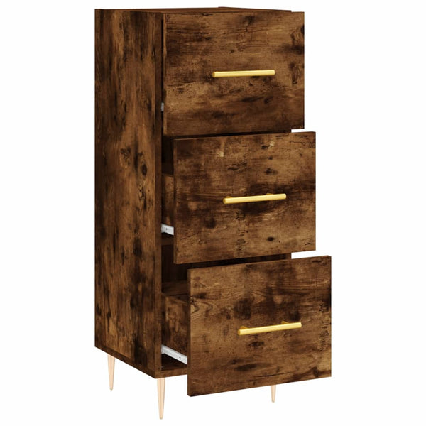 Anrichte Nadyde aus Räuchereiche 34,5x34x90cm (Holz)
