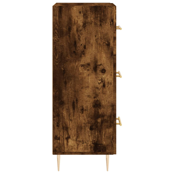 Anrichte Nadyde aus Räuchereiche 34,5x34x90cm (Holz)