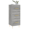 Graues Sideboard Nadyde 34,5x34x90cm (Holz)