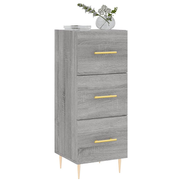 Graues Sideboard Nadyde 34,5x34x90cm (Holz)