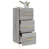 Graues Sideboard Nadyde 34,5x34x90cm (Holz)
