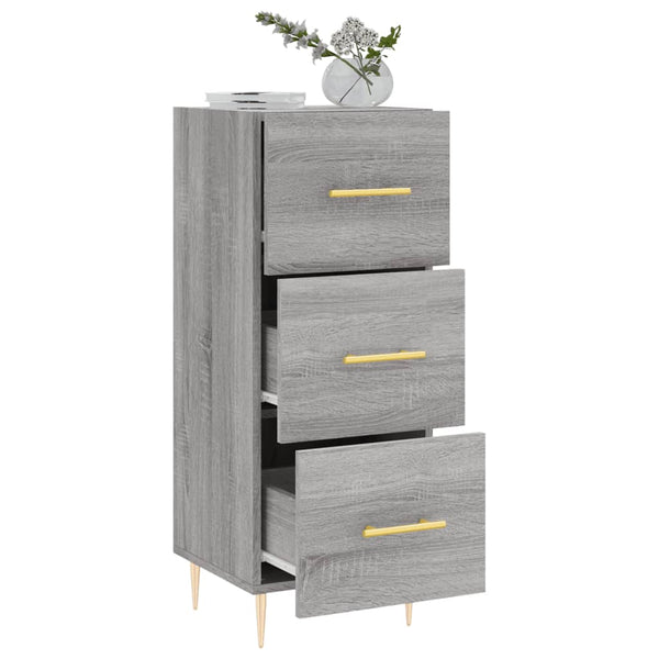 Graues Sideboard Nadyde 34,5x34x90cm (Holz)