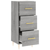 Graues Sideboard Nadyde 34,5x34x90cm (Holz)