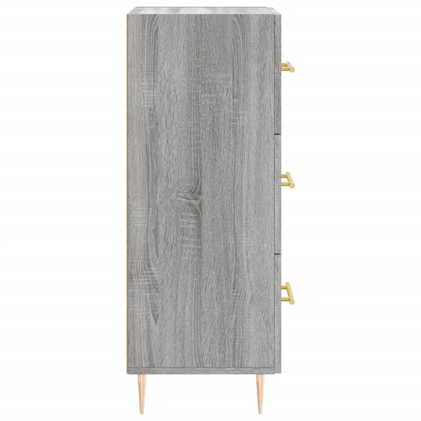 Graues Sideboard Nadyde 34,5x34x90cm (Holz)
