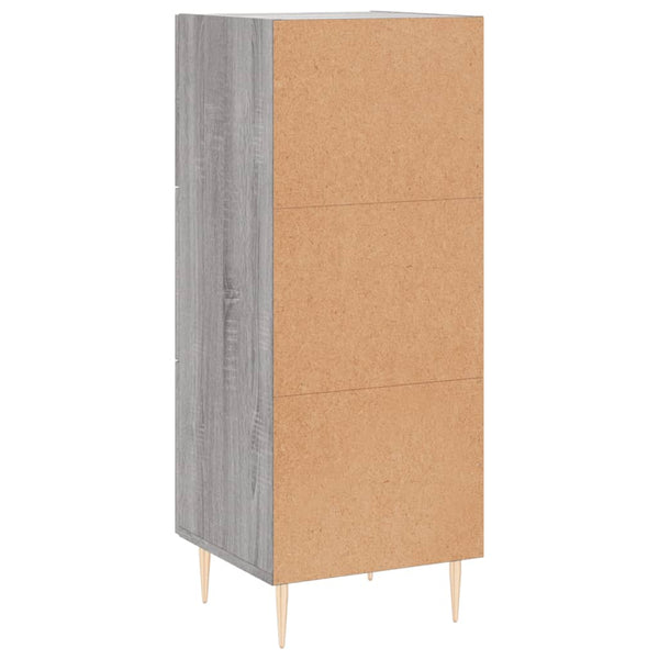 Graues Sideboard Nadyde 34,5x34x90cm (Holz)
