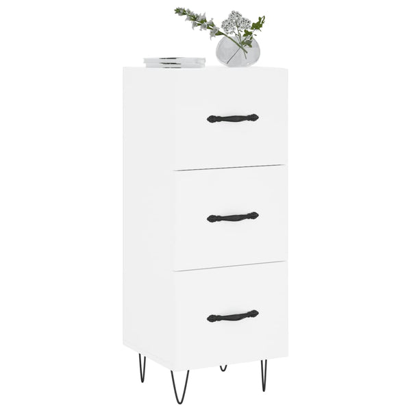 Weißes Sideboard Ciolac 34,5x34x90cm (Holz)