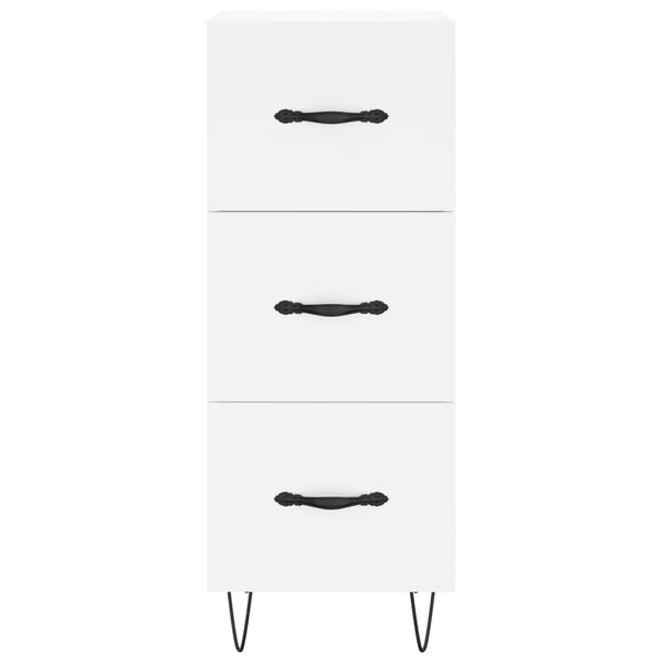 Weißes Sideboard Ciolac 34,5x34x90cm (Holz)