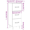 Betongraues Sideboard Ciolac 34,5x34x90cm (Holz)