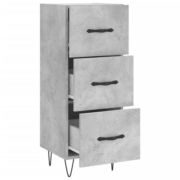 Betongraues Sideboard Ciolac 34,5x34x90cm (Holz)