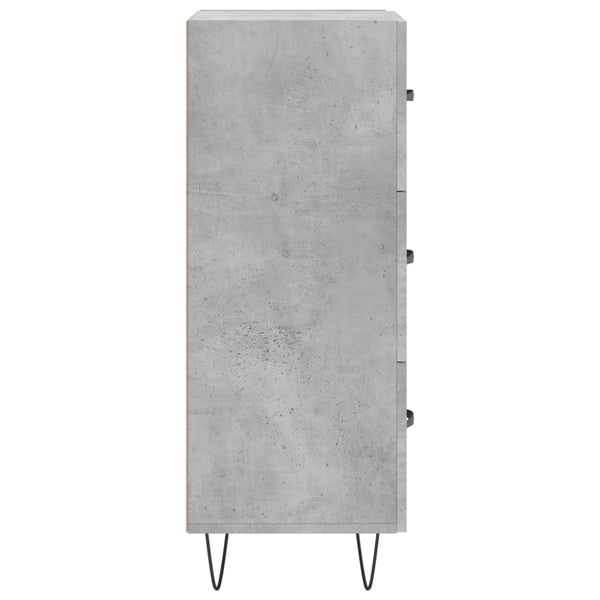 Betongraues Sideboard Ciolac 34,5x34x90cm (Holz)