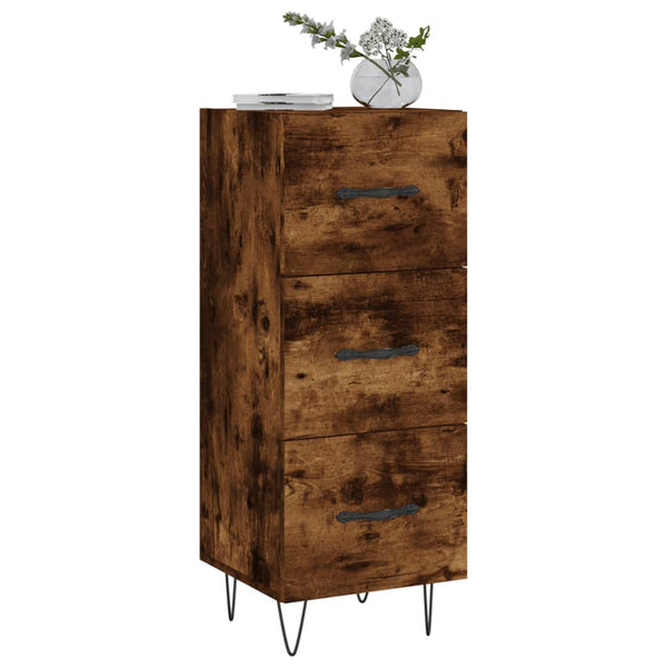 Ablageschrank Ciolac aus Räuchereiche 34,5x34x90cm (Holz)