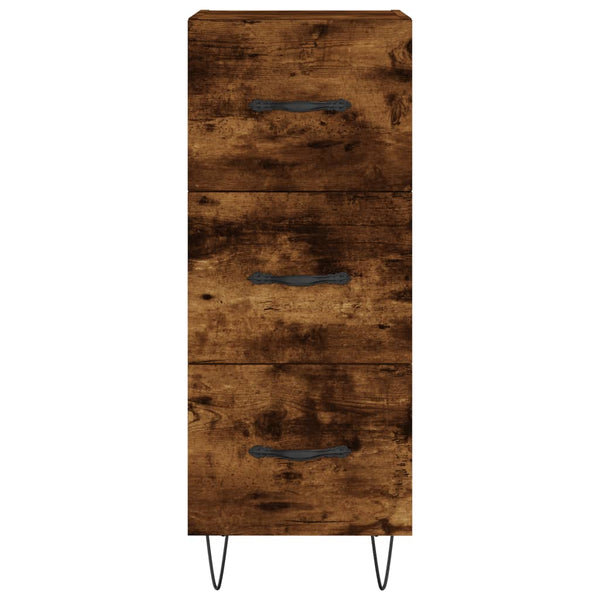 Ablageschrank Ciolac aus Räuchereiche 34,5x34x90cm (Holz)