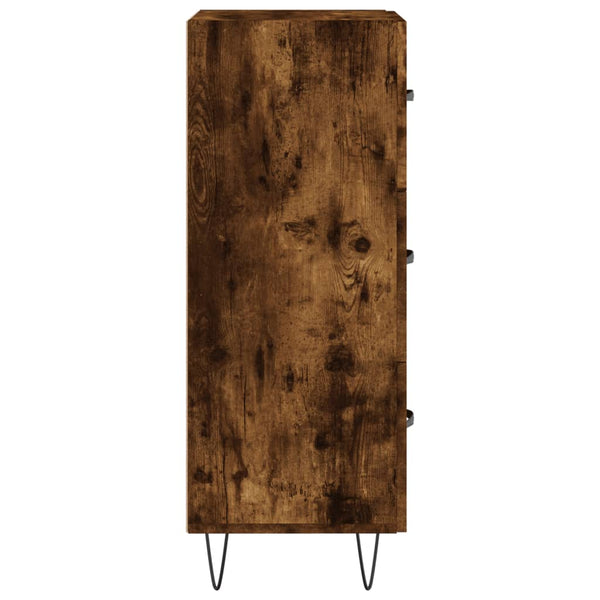 Ablageschrank Ciolac aus Räuchereiche 34,5x34x90cm (Holz)