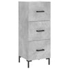 Betongraues Sideboard Garyfalia 34,5x34x90cm (Holz)