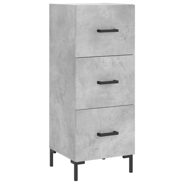 Betongraues Sideboard Garyfalia 34,5x34x90cm (Holz)