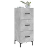 Betongraues Sideboard Garyfalia 34,5x34x90cm (Holz)