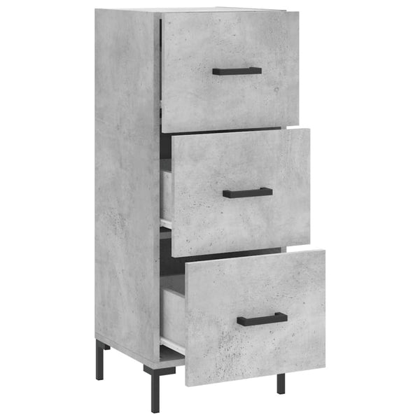 Betongraues Sideboard Garyfalia 34,5x34x90cm (Holz)