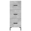 Betongraues Sideboard Garyfalia 34,5x34x90cm (Holz)