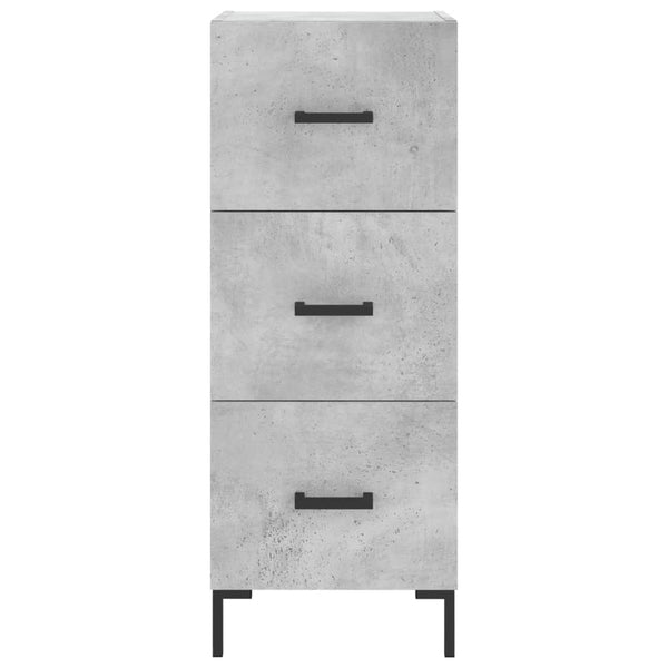 Betongraues Sideboard Garyfalia 34,5x34x90cm (Holz)